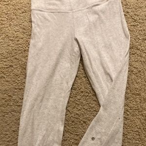 Lululemon Heathered Light Grey Leggings
